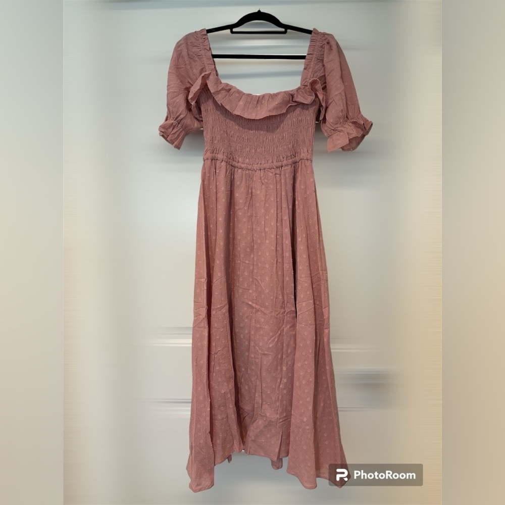 Midi Pink Dress NWT - Picture 2 of 6